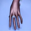 حلقات الكتلة Zhboruini 2023 Fashion Pearl Ring Natural Freshwater Wedding Flower 925 Sterling Silver Jewelry for Women Gift