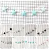 Wall Stickers Nordic Style Stars Pendant Hanging Decor Banner Garland DIY Kid Bedroom Ornament Room For Home