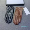Casual Side Zipper Sheepskin Gloves Designer High End Mittens Plus Winter Leather Gloves Lambskin Mitten