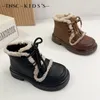 أحذية Boots Flufy's Fluffy and Shicay Boots جديدة من 4 إلى 15 عامًا من أحذية القطن الدافئة البالغة من العمر 4 إلى 15 عامًا.