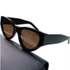 Солнцезащитные очки модная модель Классические Cateye Polari UV400 импортный ацетат без футляра 49 мл 53 по рецепту Goggl