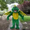 Mascot kostymer Green Dragon Mascot Costumes Cartoon Apparel Birthday Party Masquerade Christmas Chanukah262j