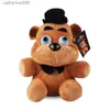 Animais de pelúcia recheados 18cm FNAF Brinquedos de pelúcia Kawaii Freddys Animal Foxy Bonnie Bear Ribbit Brinquedos de pelúcia em estoque Presente de aniversário de pelúcia para criançasL231027