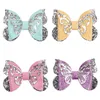 Hair Accessories Glitter Sequins Butterfly Bows With Clips For Baby Girls Clip Handmade Hairpin Head Barrettes Gift