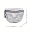 Waist Bags Ladies Rhinestones Evening Crossbody Women Dinner Party Shiny Crystal Pack Chest Bag Casual Fanny Packs Handbags