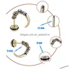 스터드 고품질 티타늄 강철 귀걸이 펑크 고딕 고독 한 독수리 클로 귀이 빈티지 혼이 귀 귀 바디 피어싱 보석류 도매 드롭 드 dhrk2