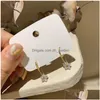 Hoop Huggie Elegante Zirkoon Bloem Hoepel Oorbellen Voor Vrouwen Meisjes Mode Metalen Ketting Boucle Doreille Oorbellen Dagelijks Jewelr Dhgarden Otnlo