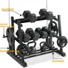 Hanteln Hantel -Set mit Rackständer Gewichten für Home -Fitness -Gewicht Kettlebells und Platten 1100 lbs