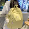 School Bags Ladies Cute White College Backpack Women Leisure Bag Girl Laptop Trendy Female Travel Book Fashion Teenager