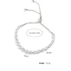 Urok bransoletki Regulowane geometryczne koreańskie modne woda upuść kryształowe bransoletki dla kobiet biżuteria na imprezę Prezent urodzinowy 231027