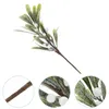 Decorative Flowers Faux Branches Christmas Mistletoe Decor Artificial Xmas Stem Stems Ginkgo Fake Pick