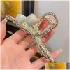 Hair Clips & Barrettes New Women Metal Hair Claw Crab Vintage Butterfly Shape Clips Headband Hairpin Cross Hairclip Fashion Dhgarden Otbax