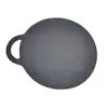 Pans 2023 26CM Single Handle Flat Cast Iron Barbecue Pan Bottom Pancake Bell Thickened Plate Thawing