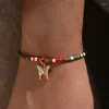 Pulseiras de charme pulseira de borboleta de coração feita à mão para mulheres presentes de Natal moda moda ajustável lua cruzada pulsera jóias femme jóias