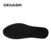 DEKABR Italiaanse heren casual luxe merk zomer heren loafers split lederen mocassins comfortabel ademend slip op boot 231026