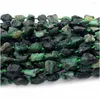 Loose Gemstones Veemake Natural Emerald Raw Mineral Nugget Free Form Rough Matte Beads Jewelry Design Making Crystal