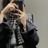 Designers Cashmere Jacquard Long Scarf for Women Designer Houndstooth Knit Scarves Head Scarfs Shawl Plaid