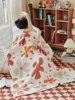 بطانيات ins نمط زهرة الفئة A line line blanket nap single single disply fleece sofa multifunctional shaw