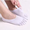 Sexy Socks 5 Pairs Mens Five Finger Socks Invisible Summer Thin Breathable Silk Stockings Japanese Plus Size Velvet Five Toe Slippers Socks 231027