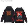 Herren Hoodies Sweatshirts Terrifier 2 Hoodie Horrorfilm Halloween Pullover Print Hoodie Kinder Männer Kapuzenpullover Herbst Langarm Tops Hip Hop Y2k L231027