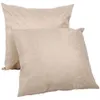 Hot 45x45 cm Fodera per cuscino in lino bianco per stampa a trasferimento termico in tinta unita Divano Federa per sublimazione in bianco Federe per cuscini Funda De Almohada De Lino