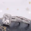Anpassade smycken 10K 14K 18K Solid Real Gold 2CT 3CT 4CT 5CT Radiant D VVS GRA Moissanite Diamond Engagement Ring for Women
