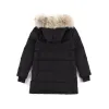 Cappotto in piumino d'oca giacca invernale da donna collo in vera pelliccia di lupo cappotti esterni caldi e antivento con cappuccio con cappuccio rimovibile parka da donna 4 stile tra cui scegliere