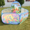 Baby Rail Kids Playpen Playground Baby Ball Pit Balls Dry Pool with Basketball Hoop Children's Tent Park Portable Kids Balloons ToysL231027