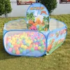 Baby Rail Kids PlayPen Playground Baby Ball Pit Balls Dry Pool med baskethår ​​Barn tält Park Portable Kids Balloons Toysl231027