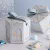 Present Wrap 10/30st Merry Go Round Present Box Wedding Present till gäster Baby Shower Candy Package Valentine's Day Birthday Party Decoration 231026