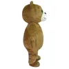 2024 Adult Size Teddy Bear Mascot Costumes Halloween Fancy Party Dress Cartoon Character Carnival Xmas Advertising Birthday Party Costume Unisex Outfit