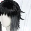 Catsuit Kostuums Anime Bungo Zwerfhonden Ryunosuke Akutagawa Cosplay Kort Zwart Wit Hittebestendige Synthetisch Haar + Pruik Cap