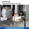 ZONESUN – Machine automatique de bouchage du vin et de cagoule monobloc, équipement d'emballage pour bouteilles en verre de Champagne, ZS-YG17