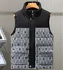 5XL lettre plaid designer hommes gilet fermeture éclair bouffante gilet bodywarmer vers le bas coton jeans hommes gilet sans manches veste d'hiver manteau