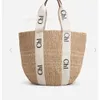 TOTES Big Bag Designer moda Mifuko Woody L Size Rafia Tote Bag Mężczyźni i kobiety torebki Trane skórzane torby wiadra z literami Summer