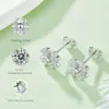 Glory Pace Vvs Four Leaf Clover Prezzo S925 Argento Moissanite Stud con diamanti all'ingrosso