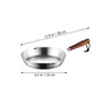 Pans Frying Pan Oil Heating Skillet Egg Portable Stainless Steel Pancake Maker Butter Melting Pots