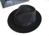 ワイドブリム帽子バケツウールフェドーラハットユニセックスフェドラス大人ファッショントリルビーヘッドウェアマンズキャップB8130 231027