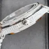 Full AP-handgjorda av diamanter titta på män automatiska mekaniska klockor 40 mm med diamantspäckt stål 904l safir damer affärs armbandsur montre de luxe