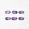 50 pezzi / lotto Viola medio 3x4-4x6mm Taglio ovale brillante sfaccettato 100% autentico cristallo di ametista naturale Pietre preziose di alta qualità per Jew214S