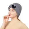 Moda novo designer duas lentes óculos óculos gorros homens chapéus de malha crânio bonés ao ar livre mulheres uniesex gorro de inverno 7 cores H-28