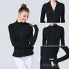 Lu lu lemens Align Define Donna Giacca sportiva da yoga Giacche da fitness a maniche lunghe Cappotto da bodybuilding ad alta elasticità Esercizio ad asciugatura rapida Abbigliamento sportivo Abbigliamento traspirante