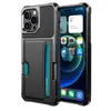 Funda tipo billetera de cuero PU a prueba de golpes con tarjetero magnético incorporado para iPhone 15 Pro Max 14 Plus 13 12 11 XS XR X