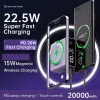 Portable Power Bank 20000mAh 22.5W PD20W Fast Charging Magnetic Wireless Charger Powerbank For iPhone 12 13 14 Pro Max Powerbank