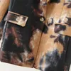 Dameskostuums Lente Vintage Inkt Graffiti Tie-dye Bedrukking Jasje Casual Enkele Knoop Gekerfde Kraag Lange Mouw Blazers Dames