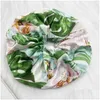 Haarschmuck Koreanische Frauen Scrunchie Hearwear Mädchen Krawatte Dame Scrunchies Pferdeschwanz Weibliche Halter Seil Blumendruck Drop Lieferung Prod Dhig3