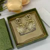Collares colgantes de diseñador de alta calidad para mujer decoración pesada aretes de fresa de diamante 925 regalos de compromiso de joyería de la marca de la aguja de plata
