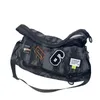 New Women's Handbags Vintage Denim Large Zipper Shoulder Bag Personalized Fabric Sticker Crossbody Bag Large Capacity Travel Bag