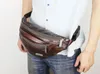 イブニングバッグGeniune Leather Belt Bag Men Retro Multifunction WAIST Waterfroof Fanny Pack for Man Travel Mobile Phone Pouch Chest 231026