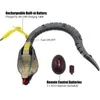 전기 RC 동물 RC 뱀 현실적인 장난감 적외선 수신기 전기 시뮬레이션 동물 코브라 바이퍼 장난감 농담 트릭 장난, 어린이 할로윈 231027
